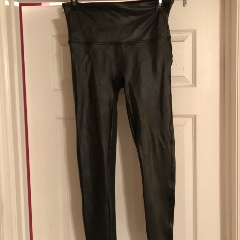 Spanx brand faux leather leggings
